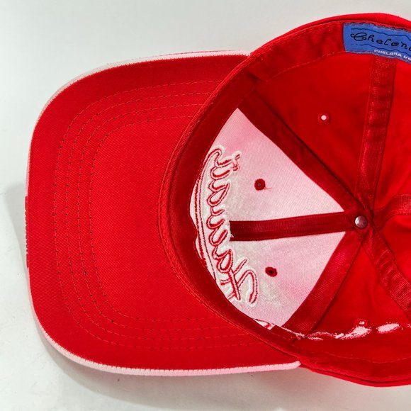 Hawaii Islands Strap Back Cap Hat Red Chelona USA Paradise Beach Adult Mens - Picture 11 of 15